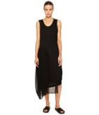 Y's By Yohji Yamamoto - U-knit Sheer Combo Tank Dress