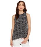 Vince Camuto - Sleeveless Yoruba Graphic High-low Hem Blouse