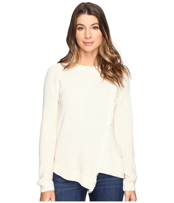 Ivanka Trump - Sweater W/ Asymmetrical Fringe