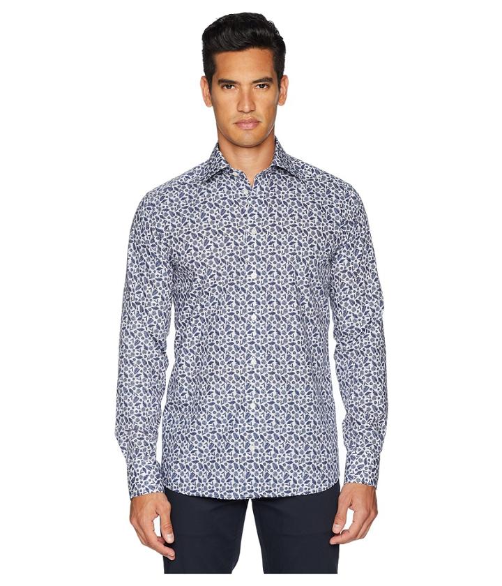 Eton - Slim Fit Palm Frond Shirt