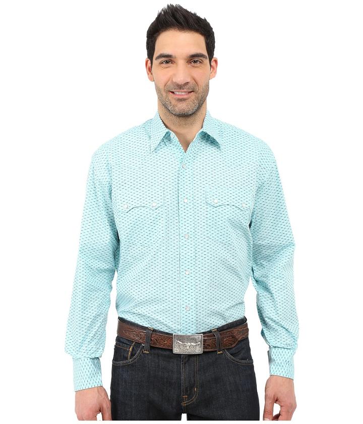 Stetson - Box Foulard Long Sleeve Snap Front Shirt