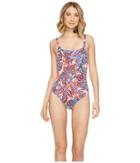 Tommy Bahama - Java Blossom Over-the-shoulder Crossback One-piece Swimsuit