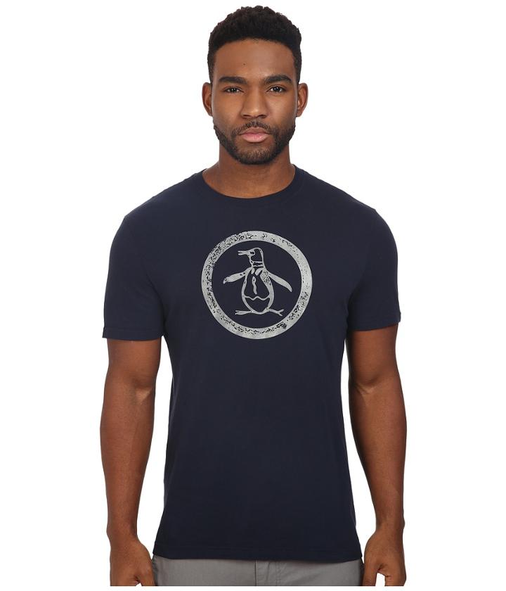Original Penguin - Short Sleeve Glow In The Dark Circle Logo