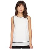 Vince Camuto - Sleeveless Double-layered Color Blocked Blouse