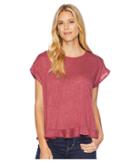 B Collection By Bobeau - Abella Dolman Ruffle Tee