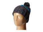 Hat Attack - Neon Stripe Skully With Pom