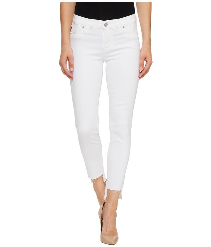 Hudson - Colette Mid-rise Skinny With Raw Step Hem In White