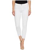Hudson - Colette Mid-rise Skinny With Raw Step Hem In White