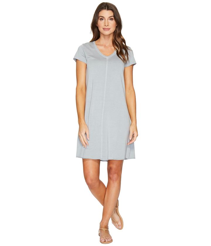 Mod-o-doc - Cotton Modal Spandex French Terry Short Sleeve T-shirt Dress