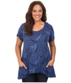 Fresh Produce - Plus Size Paisley Twin Peaks Top