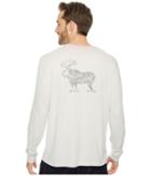 True Grit - Vintage Screen Print Combed Cotton Long Sleeve Tee Moose Lodge