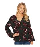 Jack By Bb Dakota - Prima Romantic Floret Printed Crinkle Rayon Top