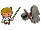 Cufflinks Inc. - Luke Skywalker Darth Vader Cufflinks Pair