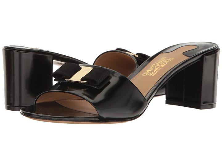 Salvatore Ferragamo - Calfskin Mid-heel Sandal