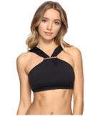Michael Michael Kors - Villa Del Mar Logo Bar High Neck Bikini Top
