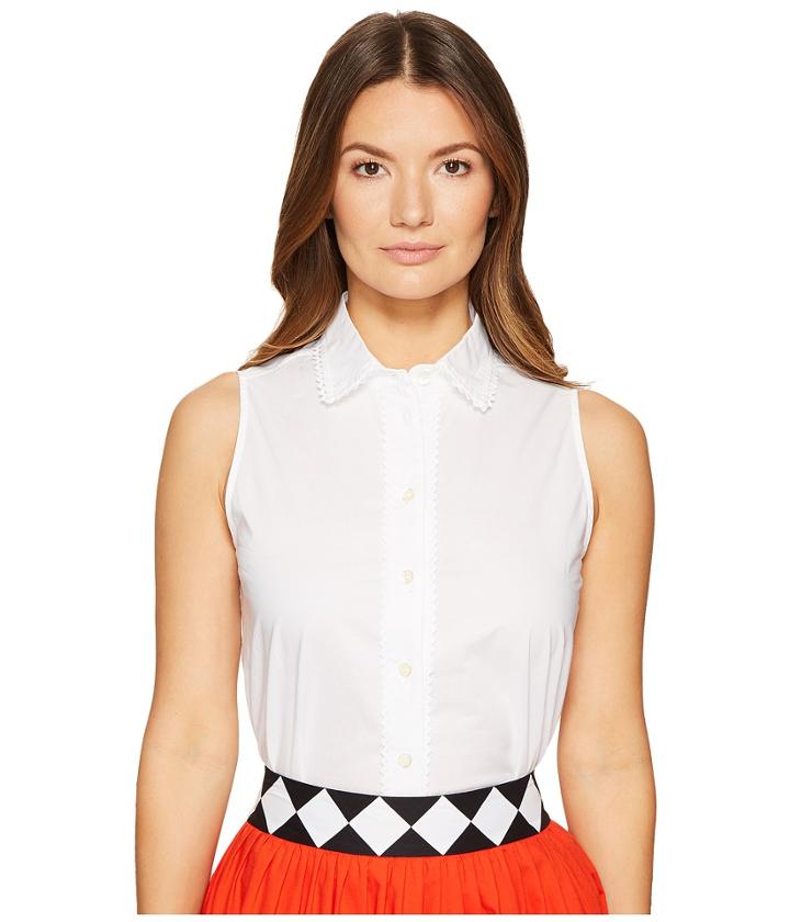 Kate Spade New York - Lace Inset Sleeveless Top