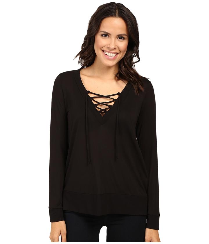 Lanston - Lace-up Pullover