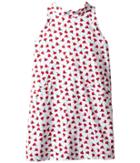 Oscar De La Renta Childrenswear - Carnation Bud Cotton A-line Dress W/ Bow Back