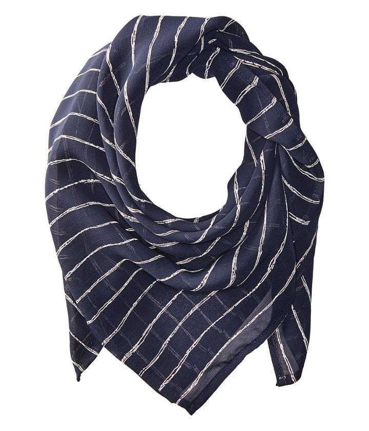 Vanessa Mooney - The Navy White Stripe Rush Bandana