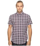 Original Penguin - Short Sleeve Slub P55 Plaid Woven Shirt