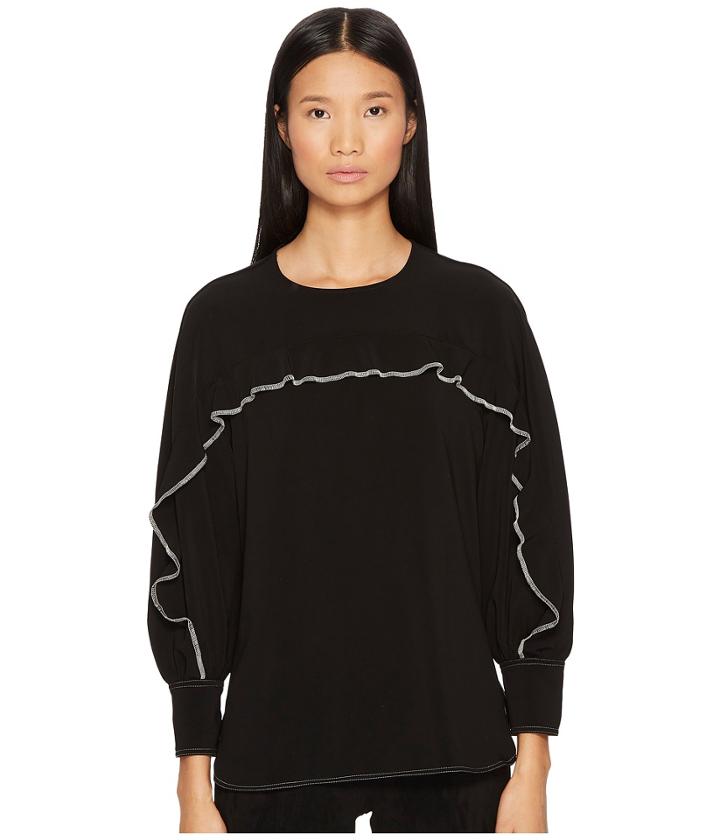 Sportmax - Avion Long Sleeve Ruffle Shirt