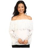 Vince Camuto - Lace Bell Sleeve Off Shoulder Blouse