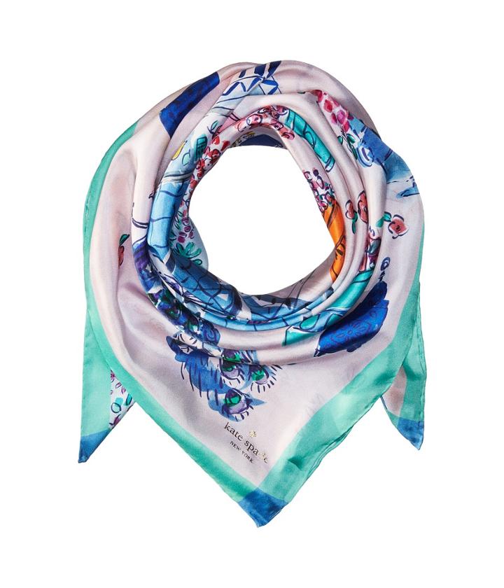 Kate Spade New York - Majorelle Scene Silk Square Scarf