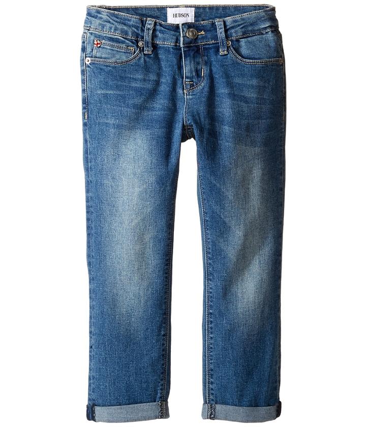Hudson Kids - Jax Roll Crop Five-pocket Skinny In Light Indigo