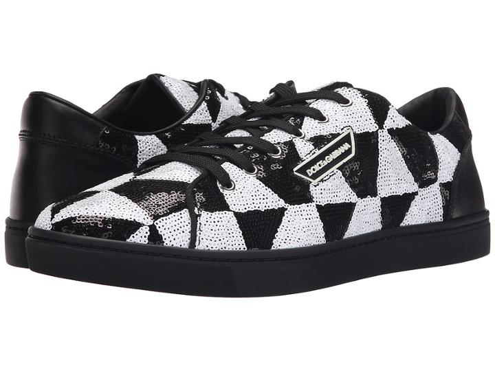 Dolce &amp; Gabbana - Sneakers In Napa Calfskin And Sequins