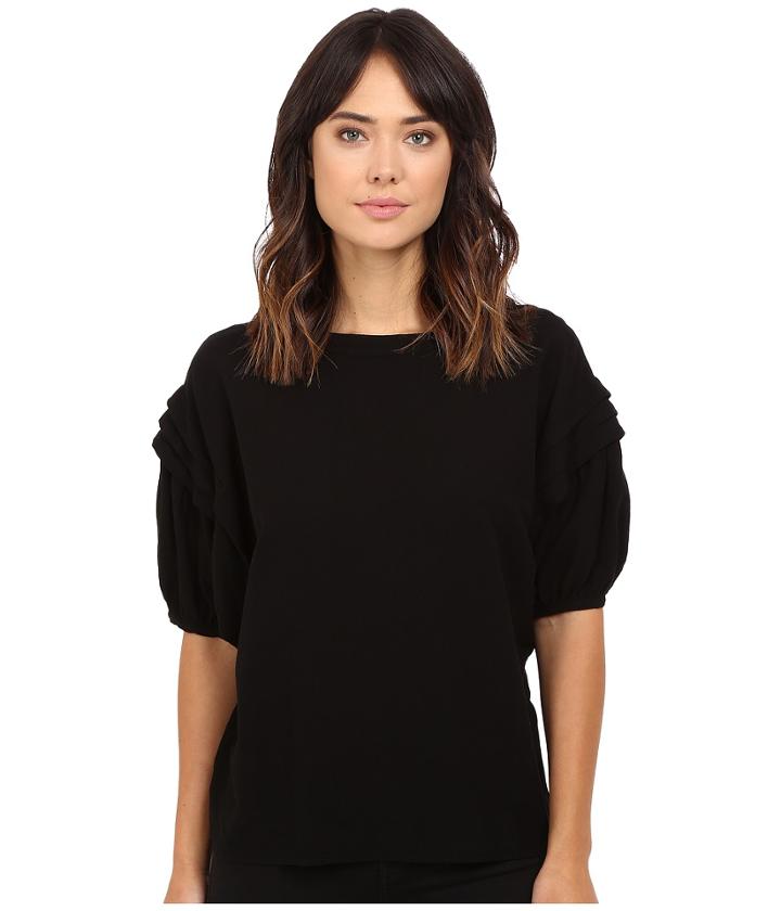 Heather - Gauze Pleat Sleeve Blouse