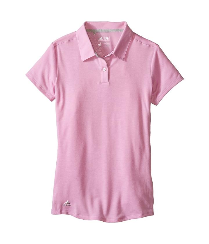 Adidas Golf Kids - Climalite Essentials Short Sleeve Heathered Polo