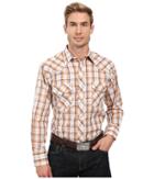 Roper - 0323 Orange Navy Plaid