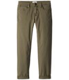 Hudson Kids - Blake Slim Leg Double Roll Cuff Sateen Pants In Green Turf