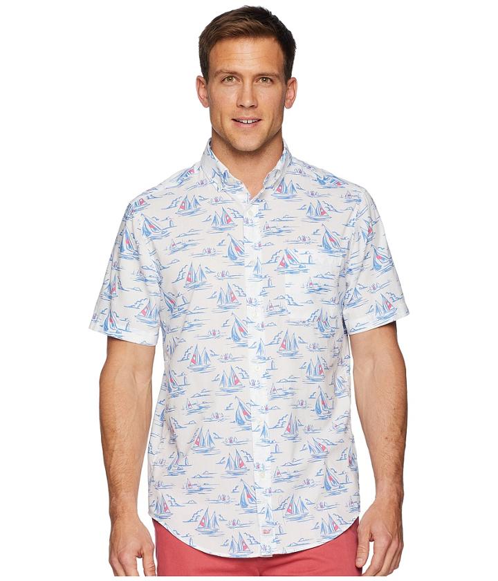 Vineyard Vines - Sailing Scene Short Sleeve Classic Murray Shirt