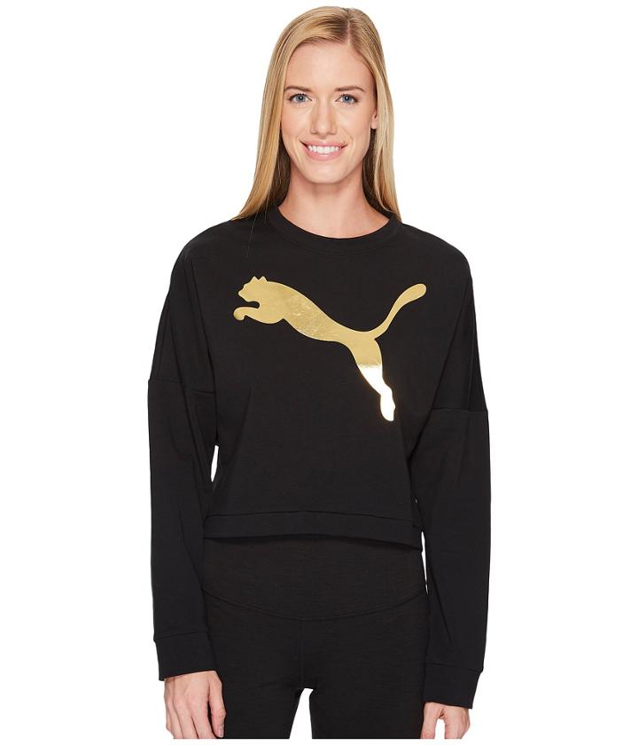 Puma - Rebel Cropped Crew Sweatshirt