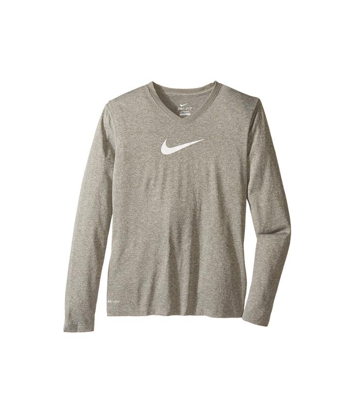 Nike Kids - Leg V-neck Swooshtm L/s Tee