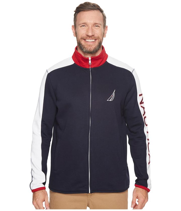 Nautica Big &amp; Tall - Big Tall Logo Full Zip Jacket