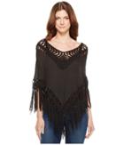 Steve Madden - Crochet Woven Combo Poncho
