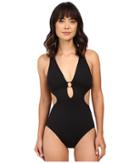 Lauren Ralph Lauren - Beach Club Solid Cut Away One-piece