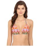 Luli Fama - Sunkissed Reversible Zigzag Knotted Cut Out Triangle Top