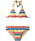 Toobydoo - Retro Rainbow Stripe Bikini