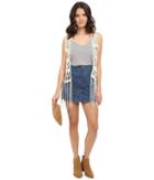 Jack By Bb Dakota - Lafayette Yarn Knit Fringe Vest