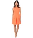 Donna Morgan - Sleeveless Crepe Pleat Front Fit And Flare