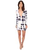 Gypsy05 - Long Sleeve Deep V Mini Dress With Lace Detail