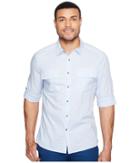 Kenneth Cole Sportswear - Long Sleeve Nep Yarn Flap Pocket Shirt