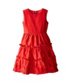 Oscar De La Renta - Taffeta Multi Ruffle Dress