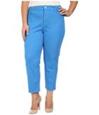 Nydj Plus Size - Plus Size Ira Relaxed Ankle Jeans In Chateau Blue