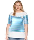 Lauren Ralph Lauren - Plus Size Lrl Striped Cotton T-shirt