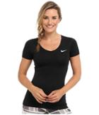 Nike Pro S/s V-neck Top
