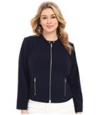 Calvin Klein Plus - Plus Size Lux Jacket W/ Zip